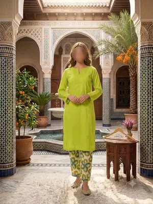 2 Pcs Women's Unstitched Chikankari Embroidered Suit