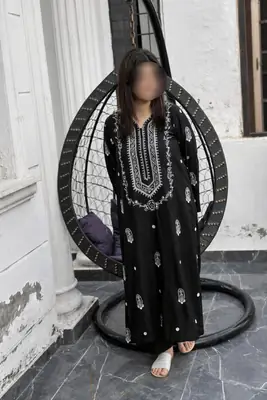 2 Pcs Women's Unstitched Embroidered Suit