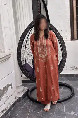 2 Pcs Women's Unstitched Embroidered Suit