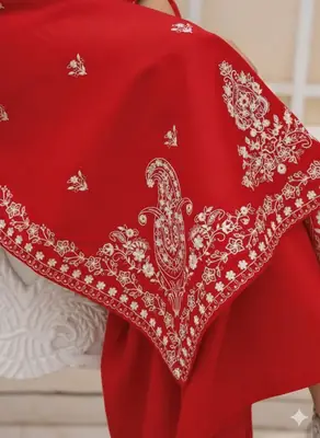 2 Pcs Women's Unstitched Embroidered Suit thumbnail 3