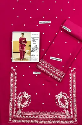 2 Pcs Women's Unstitched Embroidered Suit thumbnail 4