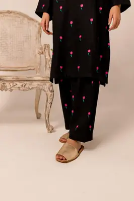 2 Pcs Women's Unstitched Embroidered Suit thumbnail 2