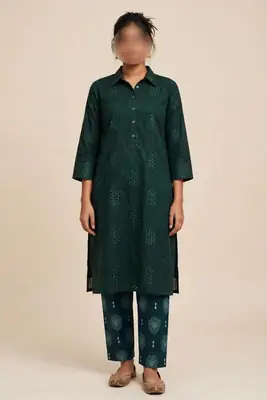 2 Pcs Women's Unstitched Chikankari Embroidered Suit