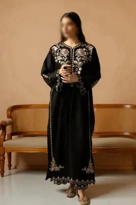 2 Pcs Women's Unstitched Embroidered Suit