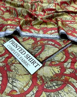 2 Pcs Women's Unstitched Shamray Printed Suit thumbnail 2