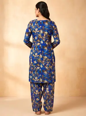 2 Pcs Women's Unstitched Digital Print Suit thumbnail 2