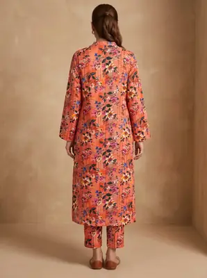 2 Pcs Women's Unstitched Digital Print Suit thumbnail 2