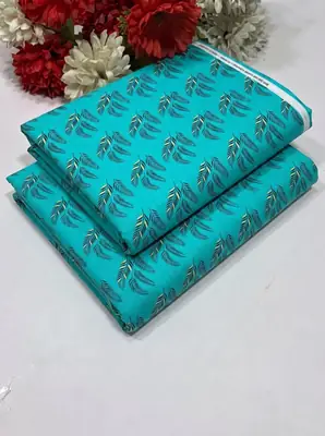2 Pcs Women's Unstitched Printed Suit
