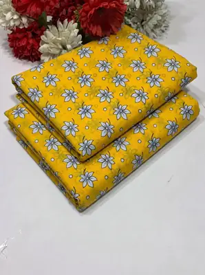 2 Pcs Women's Unstitched Printed Suit