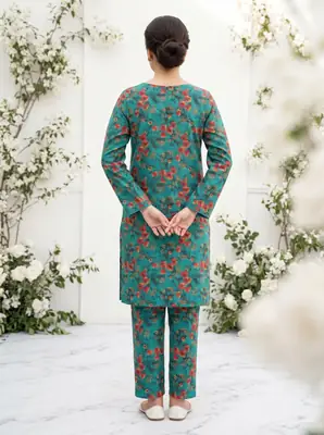 2 Pcs Women's Unstitched Printed Suit thumbnail 3