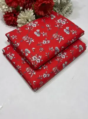 2 Pcs Women's Unstitched Printed Suit