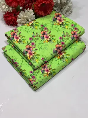 2 Pcs Women's Unstitched Printed Suit