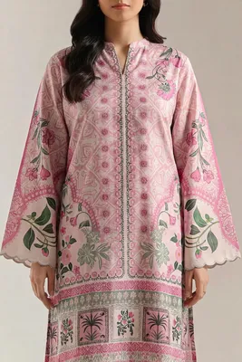 Pink Digital Print Lawn 2-Piece Kurta Set thumbnail 2