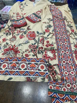 Off White Digital Print Lawn 2Pcs Set for Women thumbnail 5