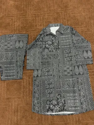 2 Pcs Women's Stitched Lawn Printed Shirt And Trouser thumbnail 5