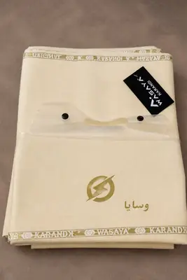 Men’s Unstitched Karandi Plain Suit thumbnail 2