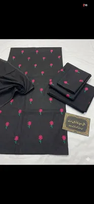 2 Pcs Women's Unstitched Embroidered Suit thumbnail 2