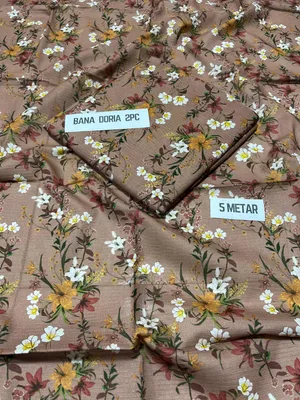 2 Pcs Women's Unstitched Digital Print Suit thumbnail 2
