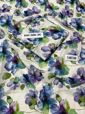 2 Pcs Women's Unstitched Digital Print Suit thumbnail 2