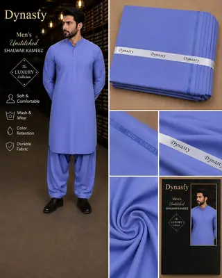 Men’s Unstitched Wash And Wear Plain Suit