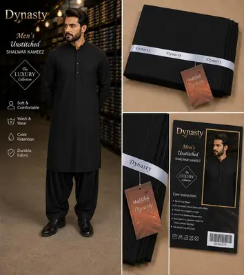 Men’s Unstitched Wash And Wear Plain Suit
