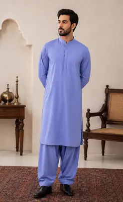 Men’s Unstitched Wash And Wear Plain Suit
