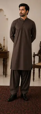 Men’s Unstitched Wash And Wear Plain Suit