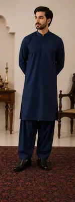 Men’s Unstitched Wash And Wear Plain Suit