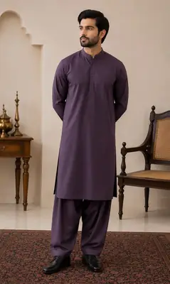 Men’s Unstitched Wash And Wear Plain Suit
