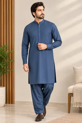 Grace Men’s Unstitched Wash And Wear Plain Suit