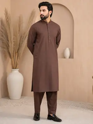 Winter Stuff Men’s Unstitched Wash And Wear Plain Suit