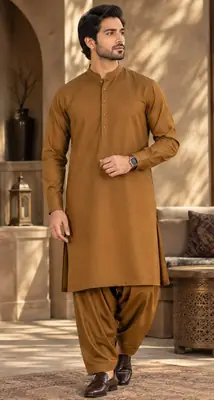 Sapphire Winter Men’s Unstitched Wash And Wear Plain Suit