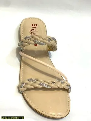Ivory Gemstone Braided Women's Semi-Formal Flats thumbnail 5