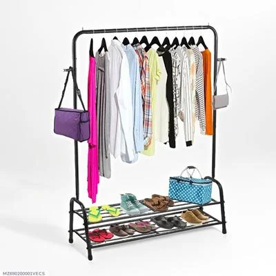 Black Powder Coated Iron Suit Hanger 60x48 for Home & Boutique thumbnail 5
