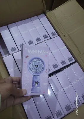 Battery Operated Mini Fan Foldable Desk Desktop Fans with LED Display for Home Office Bedroom Outdoor Travel thumbnail 2
