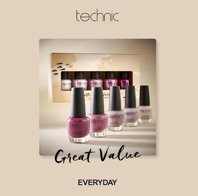 Technic Nail Polish Pack of 6 Shades for Pakistani Women thumbnail 3