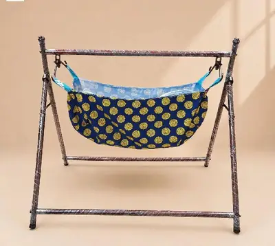 Baby Swing Premium Stainless Steel Frame, Strong & Stable Structure With Fabric thumbnail 3