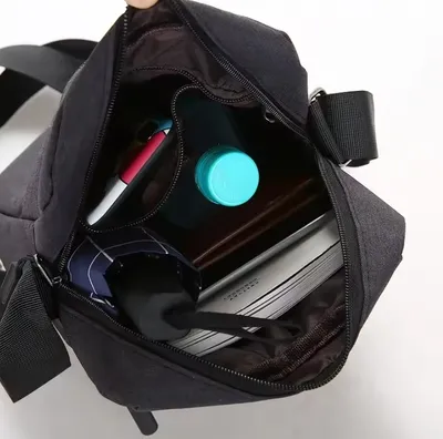 Black Crossbody Bag for Students & Professionals thumbnail 2