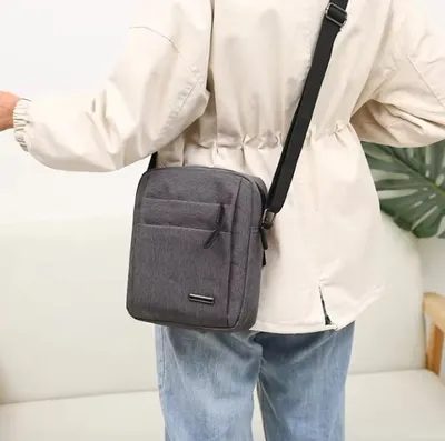 Black Crossbody Bag for Students & Professionals thumbnail 9