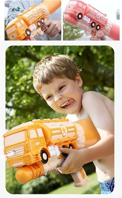 Boy's Plastic Water Gun Large Capacity Super Strong Distance Water Pistol Swimming Pool Summer Festivals Water Play Bath Water Blaster thumbnail 3
