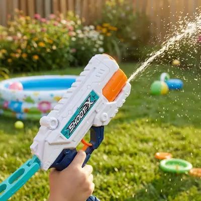 Magic 2-in-1 Water & Shooting Toy Gun  thumbnail 9