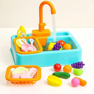 Electric Kitchen Sink Playset with Running Water thumbnail 2