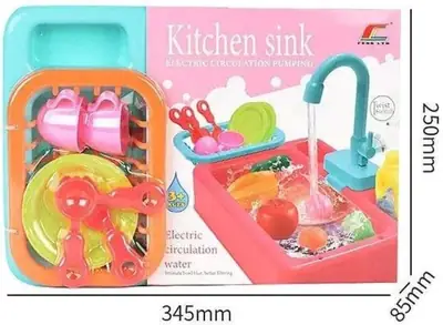 Electric Kitchen Sink Playset with Running Water thumbnail 3