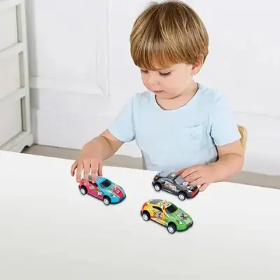 Pull Back Die-Cast Cars Set 6 Pcs thumbnail 3