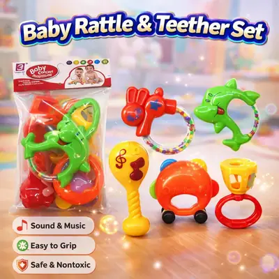 Baby Concert Rattles Play Toy Set 
