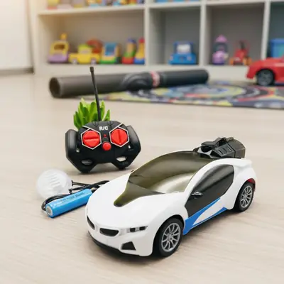 Rechargeable RC Famous Car with 3D Lights & Spray thumbnail 4