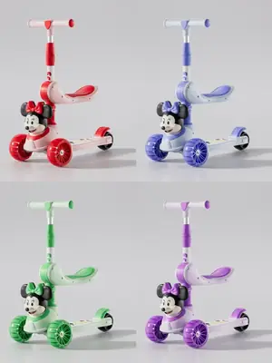 Multicolor Scooty for Kids - 1 Pc Fun Ride