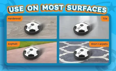 Smooth Indoor Play Hover Ball Toy For Kids  Play Football Indoors Without Any Damage thumbnail 2