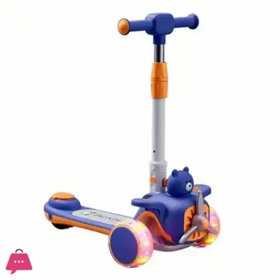 Happy Airplane Scooter Adjustable Scooter for Kids Scooty With Light Sound thumbnail 2