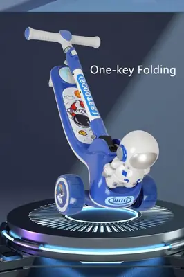 Adjustable Flexible Astronaut Scooter Kids Scooty With Light & Music thumbnail 6